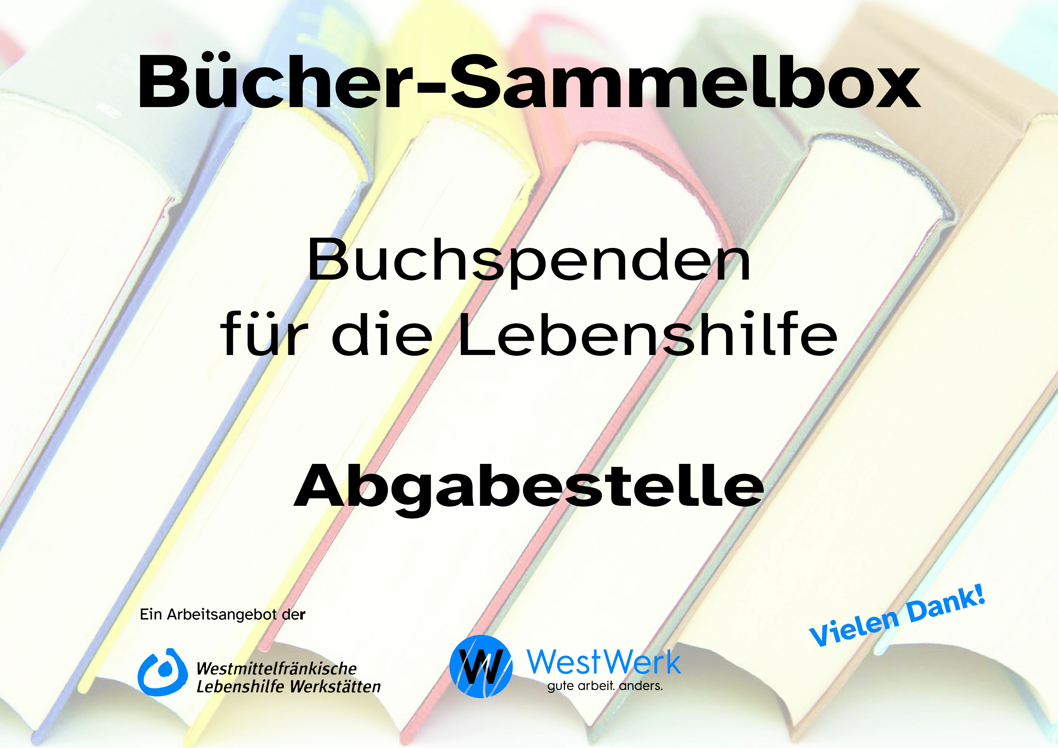 Abgabestelle Bücherspenden für die Lebenshilfe Ansbach